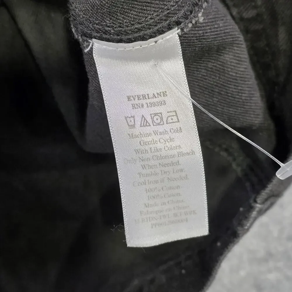 Everlane Jacket Mens Small Black Cotton Chore Utility Field‎ Pockets Workwear